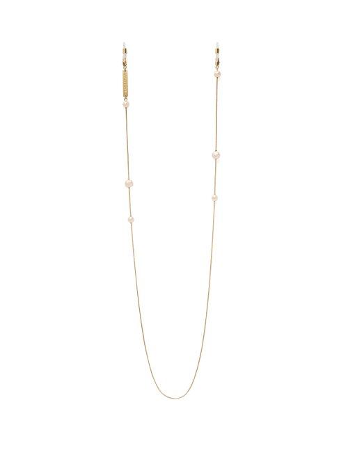Matchesfashion.com Frame Chain - Pinky Pearl Gold Plated Glasses Chain - Womens - Pink Gold