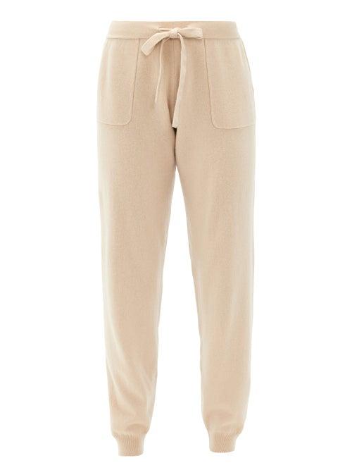 Matchesfashion.com Allude - Drawstring Wool-blend Trousers - Womens - Beige
