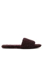 Matchesfashion.com The Row - Teddy Bear Shearling Slides - Womens - Dark Brown