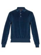 Matchesfashion.com Prada - Chenille Sweatshirt - Mens - Blue