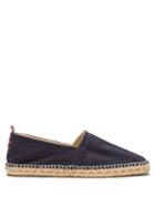 Matchesfashion.com Castaer - Pablo Cotton Canvas & Jute Espadrilles - Mens - Navy