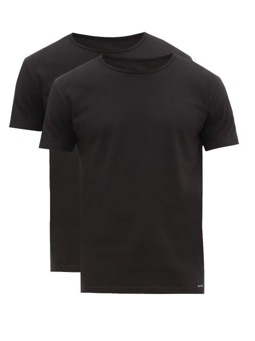 Matchesfashion.com Paul Smith - Pack Of Two Cotton Jersey Pyjama Tops - Mens - Black