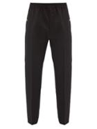 Matchesfashion.com Givenchy - Logo-button Wool Track Pants - Mens - Black