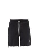 Matchesfashion.com Amiri - Drawstring-waist Cotton-jersey Shorts - Mens - Black
