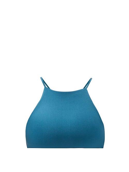 Ladies Beachwear Jade Swim - Nova Halterneck Bikini Top - Womens - Dark Green