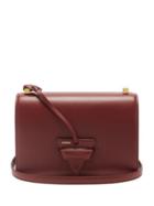 Loewe - Barcelona Leather Shoulder Bag - Womens - Burgundy