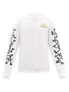 Amiri - Bones-print Cotton-jersey Long-sleeved T-shirt - Mens - White Black