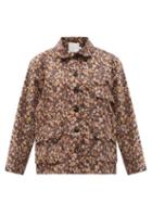 Matchesfashion.com Kika Vargas - Starfish-print Cotton-blend Canvas Jacket - Womens - Black