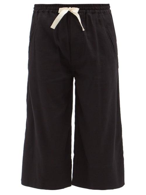 Mens Rtw Marrakshi Life - Cropped Cotton Trousers - Mens - Black