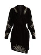 Dodo Bar Or Corrine Embellished Velvet Kimono
