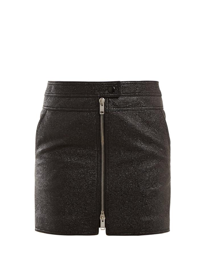 Givenchy Textured-leather Mini Skirt
