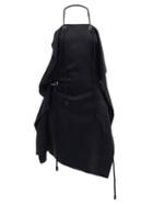 Matchesfashion.com Givenchy - Asymmetric Satin Mini Dress - Womens - Black