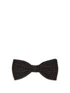 Matchesfashion.com Dolce & Gabbana - Pin Dot Silk Faille Bow Tie - Mens - Black Multi