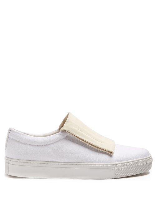 Matchesfashion.com Primury - Curio Slip On Canvas Trainers - Womens - White