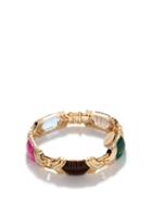 Rainbow K - Cleopatra Emerald, Tourmaline & 14kt Gold Bracelet - Womens - Multi