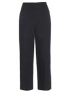 Lemaire High-waisted Cotton And Linen-blend Trousers