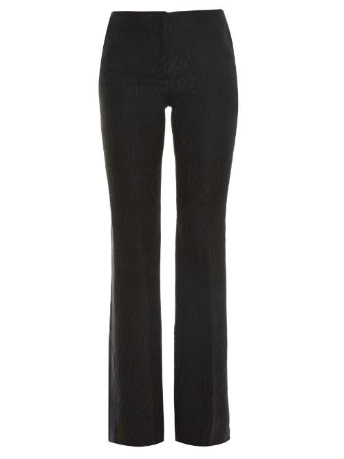 Marco De Vincenzo Side-stripe Jacquard Bootcut Trousers