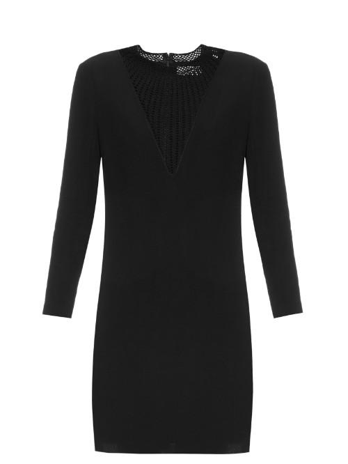 A.l.c. Allie Crochet-insert Crepe Dress