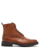 Matchesfashion.com Belstaff - Alperton Leather Boots - Mens - Brown
