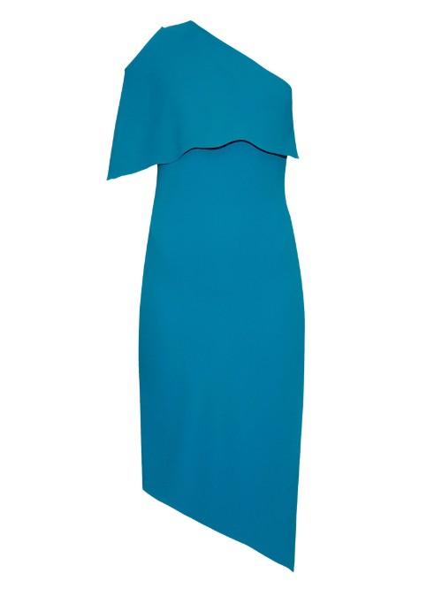 Osman Donoma One-shoulder Crepe Dress