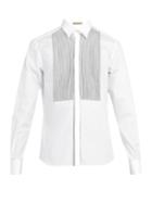 Bottega Veneta Striped-bib Cotton Shirt
