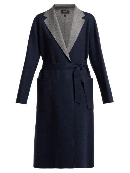 Matchesfashion.com Weekend Max Mara - Saveria Coat - Womens - Navy Multi