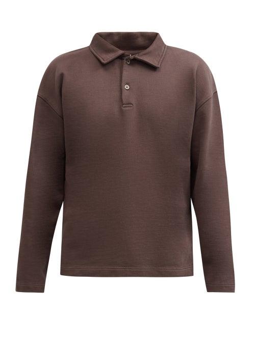 Matchesfashion.com Another Aspect - Another Polo Shirt 1.0 Organic-cotton Polo Shirt - Mens - Brown