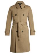 Ami Double-breasted Cotton-twill Trench Coat
