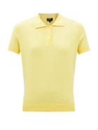 A.p.c. - Mathi Cotton-blend Polo Shirt - Womens - Yellow