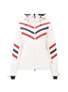 Matchesfashion.com Perfect Moment - Chevron Striped Technical Ski Jacket - Womens - White