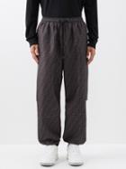 Fendi - Ff-jacquard Shell Track Pants - Mens - Black Grey