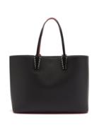 Matchesfashion.com Christian Louboutin - Cabata Spike-embellished Leather Tote Bag - Womens - Black