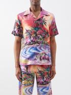 Dolce & Gabbana - Hawaii-print Short-sleeved Silk-twill Shirt - Mens - Multi