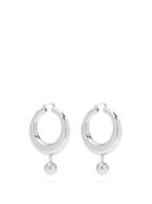 Matchesfashion.com Jw Anderson - Hoop And Ball Earrings - Womens - Silver