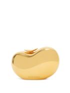 Matchesfashion.com Alexander Mcqueen - The Pebble Metal Clutch - Womens - Gold