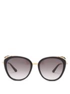 Matchesfashion.com Cartier Eyewear - Core Cat Cat-eye Acetate Sunglasses - Womens - Black