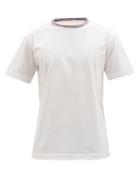 Missoni - Striped-neck Cotton-jersey T-shirt - Mens - White