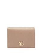 Matchesfashion.com Gucci - Gg Marmont Grained-leather Wallet - Womens - Nude