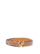 Matchesfashion.com Loewe - Monogram-buckle Leather Belt - Womens - Tan Gold
