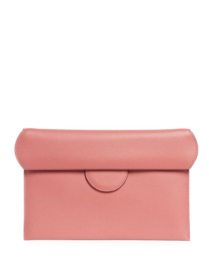 Roksanda Fold-over Leather Clutch