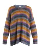 Chloé Oversized Striped Mohair-blend Sweater