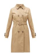 Matchesfashion.com Herno - Double-breasted Cotton-gabardine Trench Coat - Womens - Camel