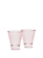 Matchesfashion.com Luisa Beccaria - Set Of Two Water Glasses - Pink