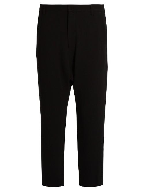 Nili Lotan Paris Dropped-crotch Crepe Trousers