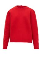 Matchesfashion.com No. 21 - Crystal Embellished Wool Blend Sweater - Womens - Red