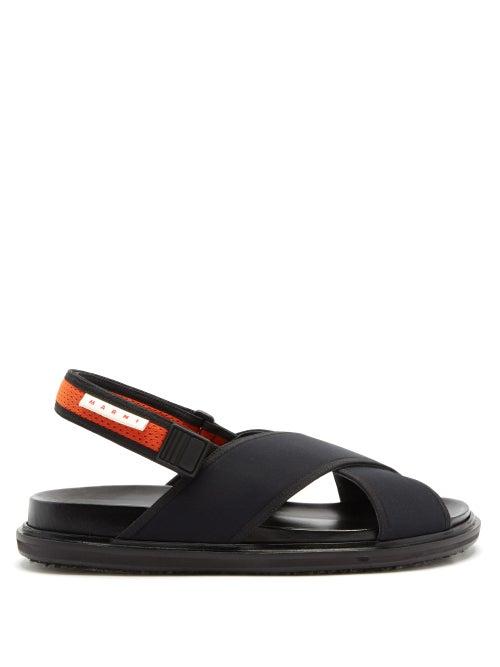 Matchesfashion.com Marni - Fussbett Technical-canvas Sandals - Mens - Black