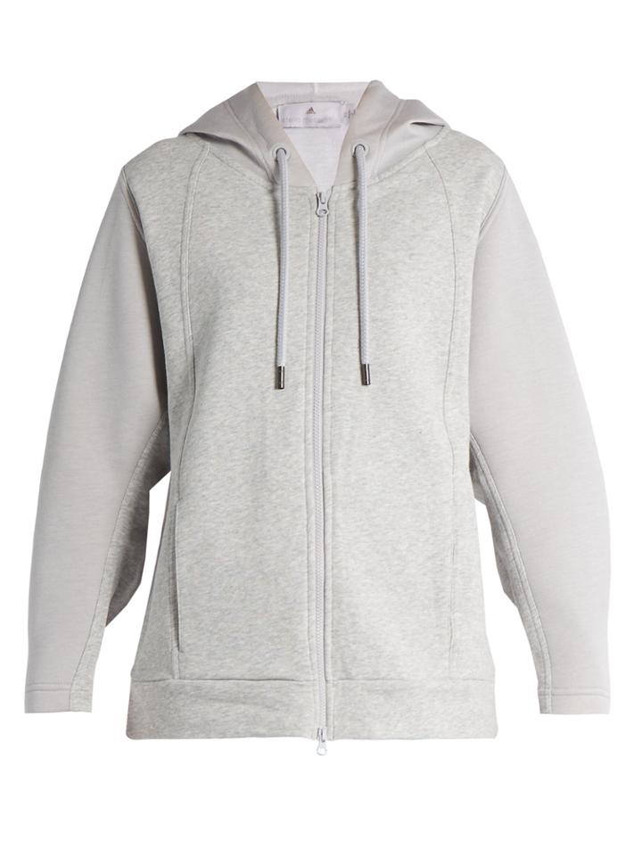 Adidas By Stella Mccartney Essentials Hooded Cotton Performance Sweatshirt