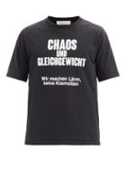 Matchesfashion.com Undercover - Chaos-print Cotton-jersey T-shirt - Mens - Black