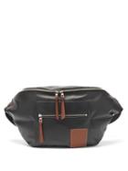 Matchesfashion.com Loewe - Puffy Leather And Canvas Belt Bag - Mens - Black