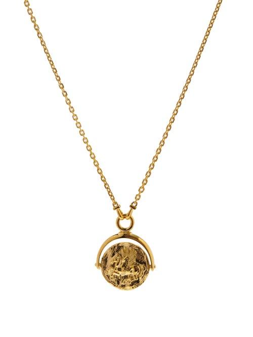 Matchesfashion.com Tom Wood - Pegasus-pendant Gold Plated-silver Necklace - Mens - Gold